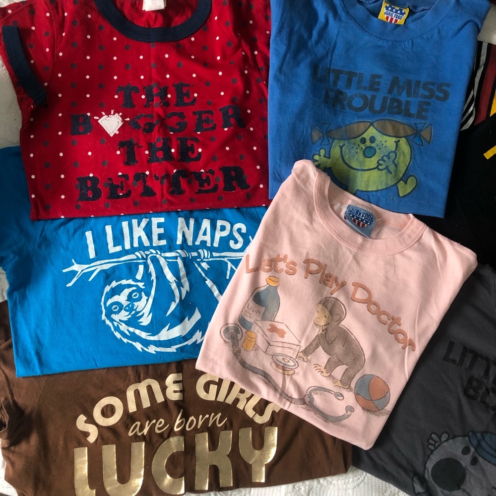 Lot of Two Novelty T-Shirt American Apparel S M
